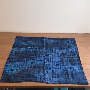 Heyne Bogut Blue Square Pattern Scarf/ Bandana